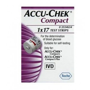 Strisce Misurazione Glicemia Accu-Chek Compact Plasma 17 Pez Zi