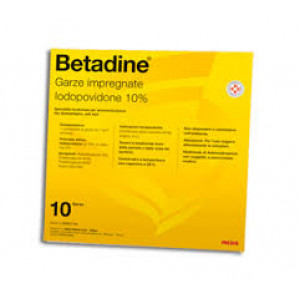 Betadine 10 Garze Impregnate 10cmX10cm