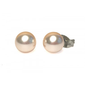 Orecchino Perla 10 mm Cream Rose