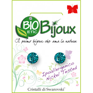 Orecchino Xilion 6,2 mm Blue Zircon