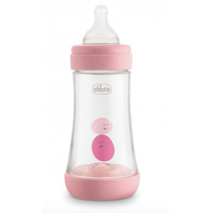 Biberon Perfect 5 Girl 240 ml In Silicone 2 Fori