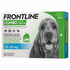 Frontline Combo Spot-on Cani M 10-20 kg 3 Pipette 1,34 ml