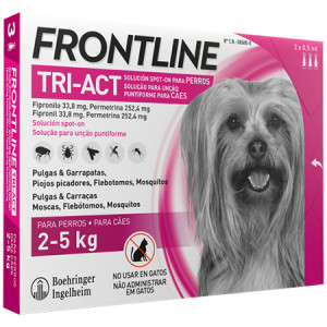 Frontline TriAct Cani 2-5 kg 3 Pipette 0,5 ml