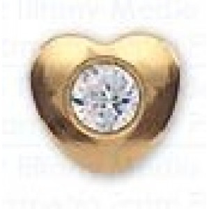 Inverness Orecchini Cuore Crystal Placcati Oro R25C1 RANK 513