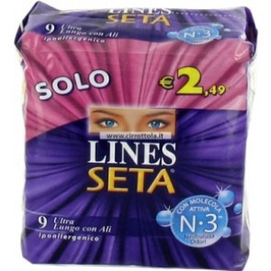 Lines Seta Ultra Lungo 9 Pz