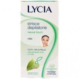 Lycia 20 Strisce Depilatorie Viso Natural Touch 12Pezzi