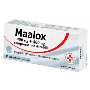 Maalox 40 Compresse Masticabili 400Mg+400Mg