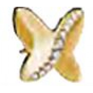 Orecchini Papillon Golden Crystals 8 Mm RANK 480