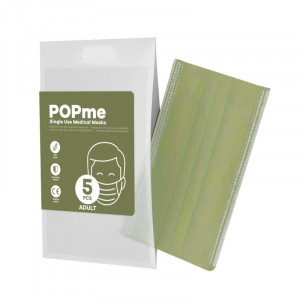 Mask Chirurgica Army Green 5 Pezzi