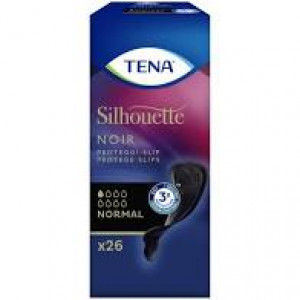 Proteggi Slip Nero Incontinenza Leggera Tena Silhouette Noir normal 26 Pezzi