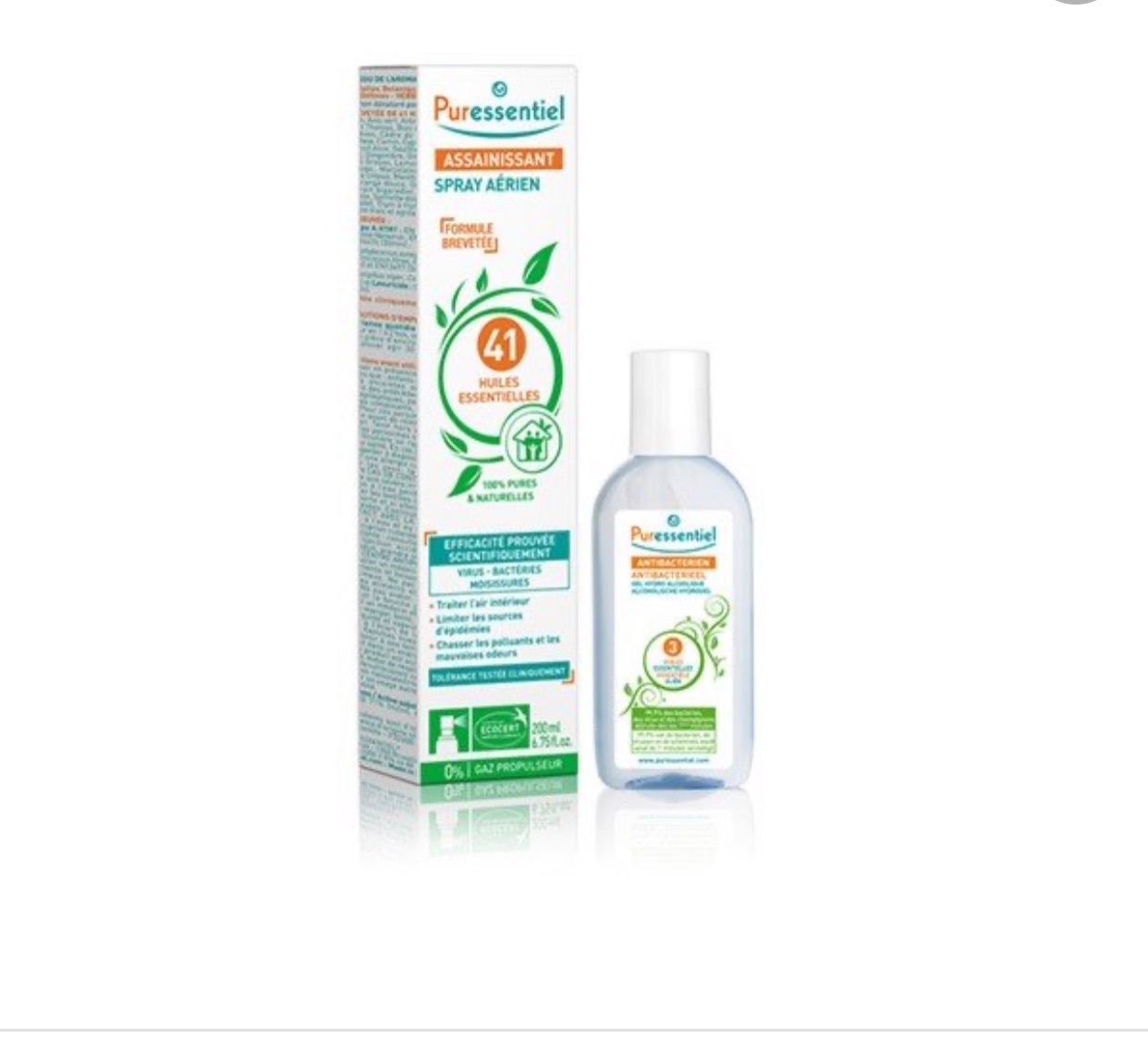 Purificante Spray 200 ml + Purificante Gel Detergente Mani