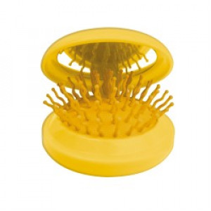 Spazzola Per Capelli Tascabile Pastel Giallo