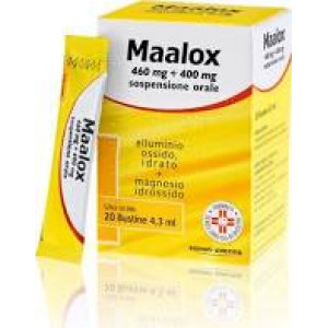 Maalox Sospensione Orale 20 Bustine 460Mg+400Mg